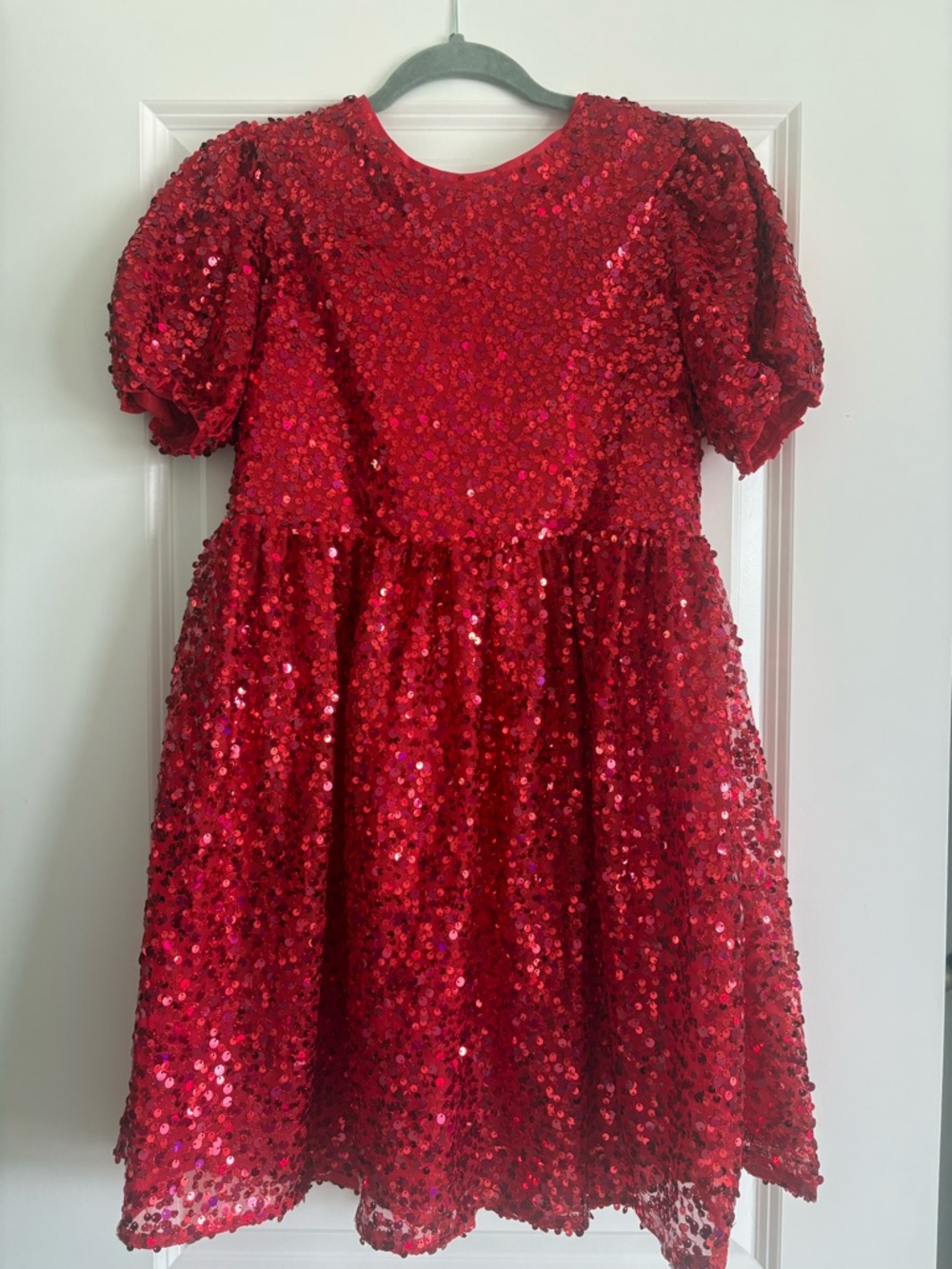 Cat & Jack Bright Red Girls' Sequin Dress